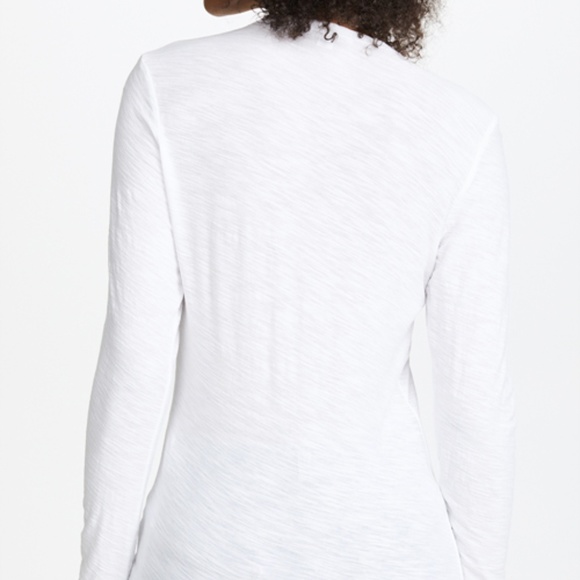 NWT JAMES PERSE WHITE SLUB LONG SLEEVE T SHIRT TEE - Picture 3 of 6
